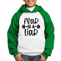 Moletom Infantil Fear Is A Liar - Foca na Moda