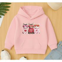 Moletom Infantil Feminino Blusa De Frio Estampa Três Gatinhos Fofos Agasalho Criança Menina Fofo Moletom Infantil Feminino Blusa De Frio Estampa Três Gatinhos Fofos Agasalho Criança Menina Fofo