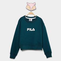 Moletom Infantil Fila Regular Letter Light Menina Moletom Infantil Fila Regular Letter Light Menina
