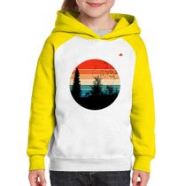 Moletom Infantil Floresta Vintage Sunset - Foca na Moda
