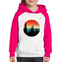 Moletom Infantil Floresta Vintage Sunset - Foca na Moda