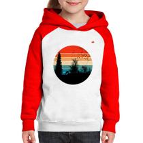 Moletom Infantil Floresta Vintage Sunset - Foca na Moda