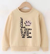 Moletom infantil fofo com toque suave de algodão macio premium