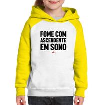 Moletom Infantil Fome com ascendente em sono - Foca na Moda