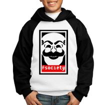 Moletom Infantil Fsociety - Foca na Moda
