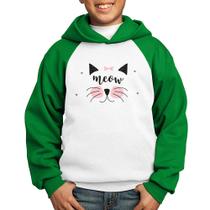 Moletom Infantil Gatinha Meow - Foca na Moda