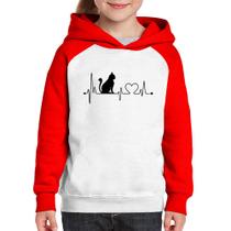 Moletom Infantil Gato Batimentos Cardíacos - Foca na Moda