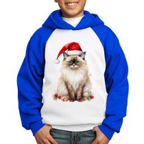 Moletom Infantil Gato Natalino - Foca na Moda