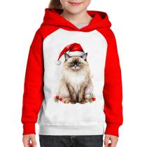 Moletom Infantil Gato Natalino - Foca na Moda