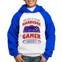 Moletom Infantil Hardcore Gamer - Foca na Moda