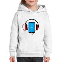 Moletom Infantil Headphone Smartphone - Foca na Moda