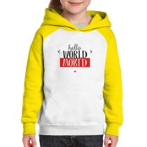 Moletom Infantil Hello World - Foca na Moda