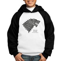 Moletom Infantil House Stark: Winter is Coming - Foca na Moda