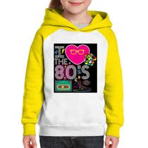 Moletom Infantil I Love the 80's - Foca na Moda