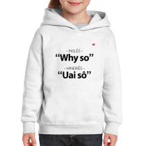 Moletom Infantil Inglês x Mineirês - Foca na Moda
