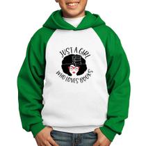 Moletom Infantil Just a girl who loves books - Foca na Moda