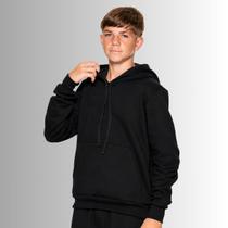 Moletom Infantil Juvenil Blusa de Frio Moletom Com Capuz Inverno Peluciado Unissex -