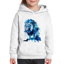 Moletom Infantil Leão Azul - Foca na Moda Moletom Infantil Leão Azul - Foca na Moda