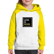 Moletom Infantil Less is More - Foca na Moda