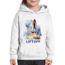 Moletom Infantil Liftoff: Lançamento do Ônibus Espacial - Foca na Moda