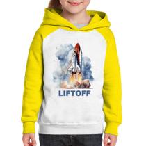 Moletom Infantil Liftoff: Lançamento do Ônibus Espacial - Foca na Moda