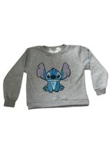 Moletom Infantil Lillo Stitch Tamanho 2 Cinza