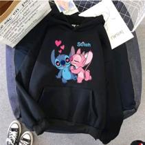 Moletom Infantil Lilo&Stitch Canguru BLUSA MOLETOM CANGURU COM CAPUZ Moletom Infantil Lilo&Stitch Canguru BLUSA MOLETOM CANGURU COM CAPUZ