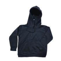 Moletom Infantil Liso Blusa de Frio Casaco Capuz e Bolso Canguru Unissex Menino Menina