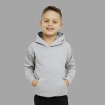 Moletom Infantil Liso Especial Canguru Mb Sport Cinza