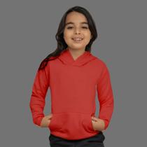 Moletom Infantil Liso Especial Canguru Mb Sport Vermelho