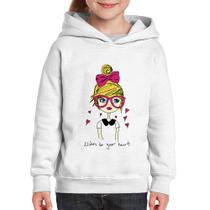 Moletom Infantil Listen to your heart - Foca na Moda