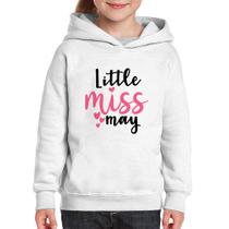 Moletom Infantil Little miss may - Foca na Moda