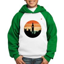 Moletom Infantil Londres Vintage Sunset - Foca na Moda