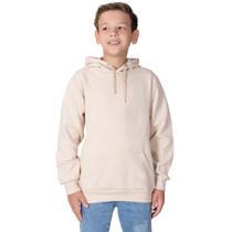 Moletom Infantil Masculino Estilo Canguru Flanelado para Menino e Crianças Agasalho Básico Liso Confortável de Frio Inverno Abrigo