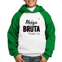 Moletom Infantil Meiga meio bruta - Foca na Moda