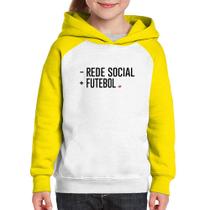 Moletom Infantil Menos Rede Social, Mais Futebol - Foca na Moda