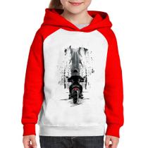 Moletom Infantil Motociclista na floresta - Foca na Moda