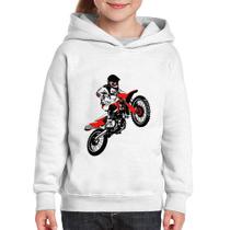 Moletom Infantil Motocross Jump Vermelha - Foca na Moda