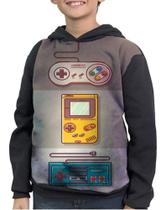 Moletom Infantil Nostalgia Nintendo Console E Controle - smoke Moletom Infantil Nostalgia Nintendo Console E Controle - smoke