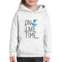 Moletom Infantil On Lake Time - Foca na Moda