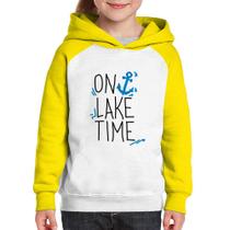 Moletom Infantil On Lake Time - Foca na Moda