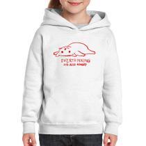 Moletom Infantil Overthinking And Also Hungry - Foca na Moda