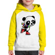 Moletom Infantil Panda de Patins - Foca na Moda