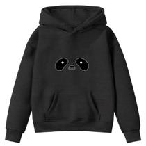 Moletom Infantil Panda Guaxinim Máscara Desenho Infância Bolso Canguru com Capuz - Envio Imediato