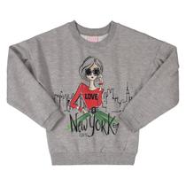 Moletom Infantil Quimby New York Feminino