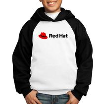 Moletom Infantil Red Hat Linux Logo - Foca na Moda