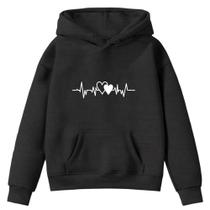 Moletom Infantil Ritmo Cardíaco Amor Love Desenho Infância Bolso Canguru com Capuz - Envio Imediato Moletom Infantil Ritmo Cardíaco Amor Love Desenho Infância Bolso Canguru com Capuz - Envio Imediato