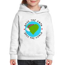 Moletom Infantil Save The Arts Save The World - Foca na Moda