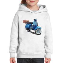 Moletom Infantil Scooter Azul - Foca na Moda