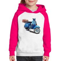 Moletom Infantil Scooter Azul - Foca na Moda